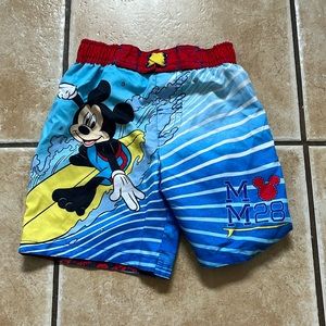 Disney surfing Mickey board shorts 2T